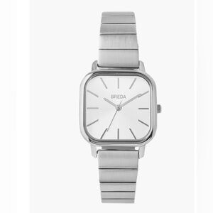 Breda Esther 1735c Square Wrist Watch with Stainless Steel Bracelet, 26mm Silver